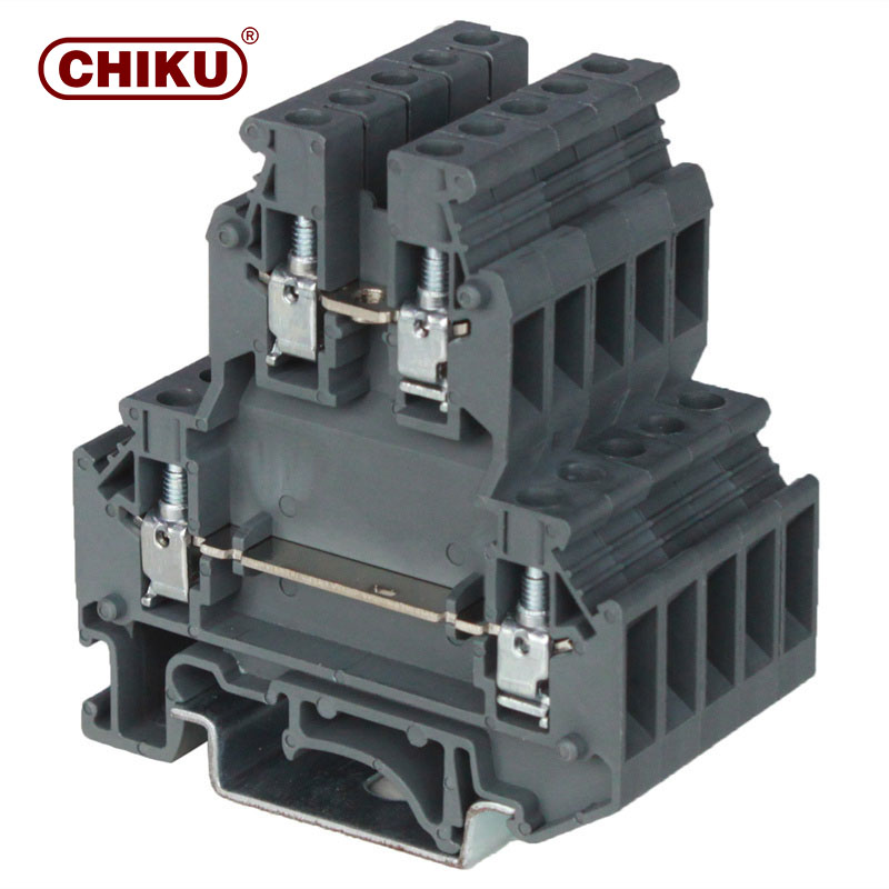 RTB 4-L/LB &Ccedil;ok Kontaklı &Ccedil;ift Katmanlı Ekonomik Din raylı Terminal Bloğu