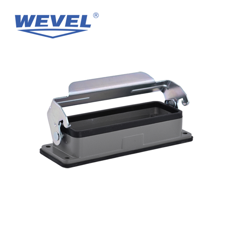 Đầu nối h&igrave;nh chữ nhật hạng nặng IP65 với thiết kế kh&oacute;a c&ocirc;ng nghiệp an to&agrave;n