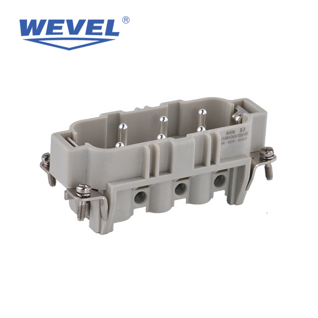 Heavy Duty industri&euml;le connector met meerdere circuits, schroefaansluiting mannelijk/vrouwelijk
